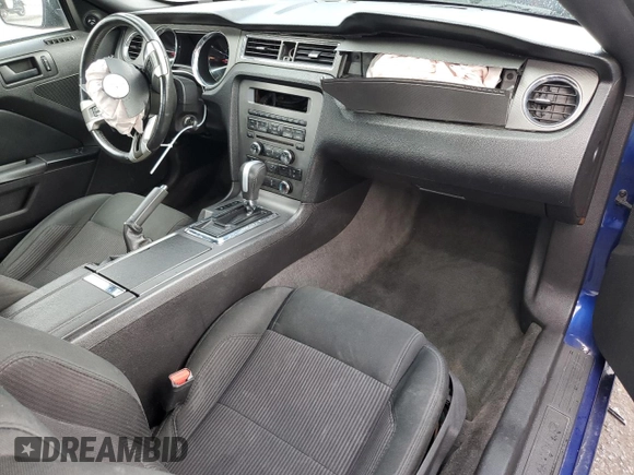 2014 Ford Mustang V6 with VIN 1ZVBP8AM1E5285089, listed as a Copart auction lot 48052615 with Not Provided miles and Salvage Title. Bid and sale history available at carsss.com. Image 8.
