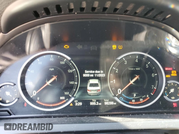 2015 BMW 7 Series 740Li with VIN WBAYE4C50FD947508, listed as a Copart auction lot 60527553 with 98,288 mi miles and . Bid and sale history available at DreamBid. Image 9.