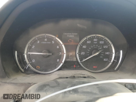 2014 Acura MDX with VIN 5FRYD3H25EB019858, listed as a Copart auction lot 76499754 with 149,413 mi miles and Salvage Title. Bid and sale history available at carsss.com. Image 9.