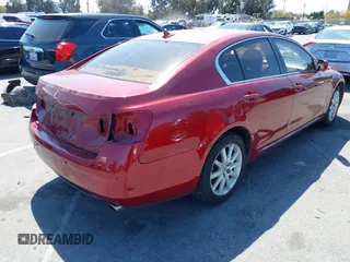 2007 Lexus GS 350 with VIN JTHBE96S170010374, listed as a IAAI auction lot 41972853 with 263,477 mi miles. Bid and sale history available at carsss.com. Image 4.