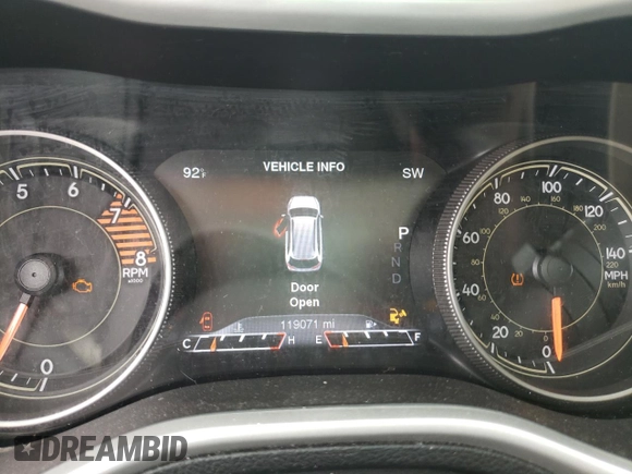 2016 Jeep Cherokee Limited with VIN 1C4PJLDS0GW106917, listed as a Copart auction lot 66001654 with 119,071 mi miles and Salvage Title. Bid and sale history available at carsss.com. Image 9.