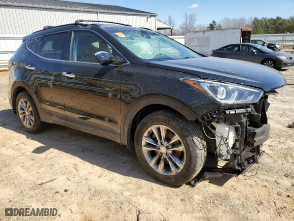 2018 Hyundai Santa Fe Sport Limited with VIN 5XYZUDLA1JG549273, listed as a Copart auction lot 46472195 with NaN miles and Salvage Title. Bid and sale history available at carsss.com. Image 4.