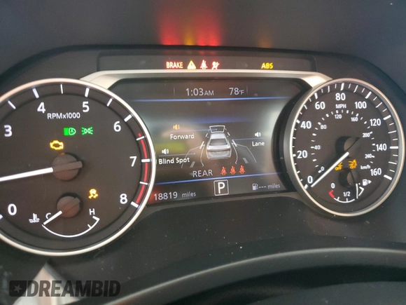 2022 Nissan Sentra SV with VIN 3N1AB8CV3NY298872, listed as a Copart auction lot 52895515 with 18,819 mi miles and Non Repairable. Bid and sale history available at DreamBid. Image 9.