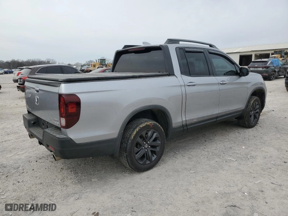 2021 Honda Ridgeline Sport with VIN 5FPYK3F19MB001080, listed as a Copart auction lot 49120615 with 33,098 mi miles and Salvage Title. Bid and sale history available at carsss.com. Image 3.
