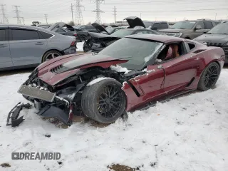 2018 Chevrolet Corvette Grand Sport 2LT with VIN 1G1YX2D70J5100047, listed as a Copart auction lot 84485544 with 0 mi miles and Salvage Title. Bid and sale history available at carsss.com. Image 1.