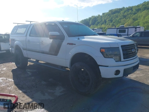 2014 Ford F-150 XL with VIN 1FTFW1ET0EFC63966, listed as a IAAI auction lot 42172143 with 155,335 mi miles and . Bid and sale history available at DreamBid. Image 1.