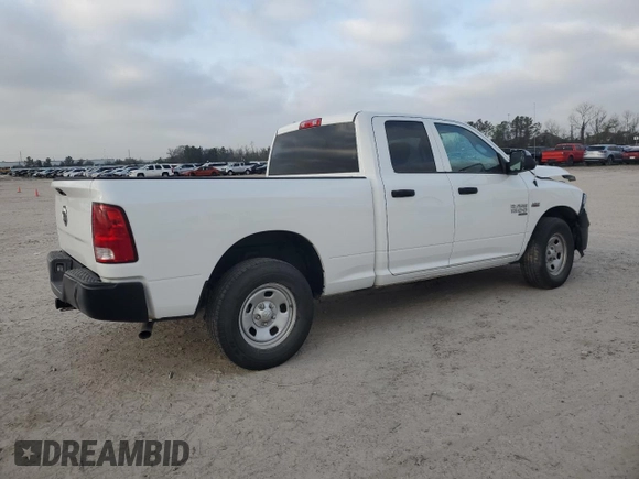 2023 Ram 1500 Express with VIN 1C6RR6FT0PS536292, listed as a Copart auction lot 49052305 with 25,487 mi miles and Salvage title. Bid and sale history available at DreamBid. Image 3.