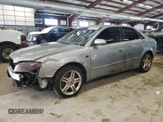 2007 Audi A4 2.0T with VIN WAUAF78E07A157010, listed as a Copart auction lot 43601915 with 250,001 mi miles and Salvage Title. Bid and sale history available at carsss.com. Image 1.