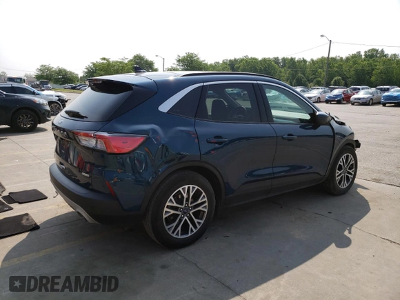 2020 Ford Escape SEL with VIN 1FMCU0H63LUA08628, listed as a Copart auction lot 60546095 with 33,439 mi miles and Salvage title. Bid and sale history available at DreamBid. Image 3.