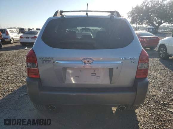 2007 Hyundai Tucson SE with VIN KM8JN12D67U637520, listed as a Copart auction lot 72886354 with 111,736 mi miles and Salvage Title. Bid and sale history available at carsss.com. Image 6.