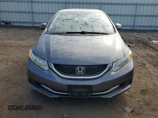 2013 Honda Civic LX with VIN 19XFB2F57DE212202, listed as a Copart auction lot 54188345 with 121,369 mi miles and Salvage Title. Bid and sale history available at DreamBid. Image 5.