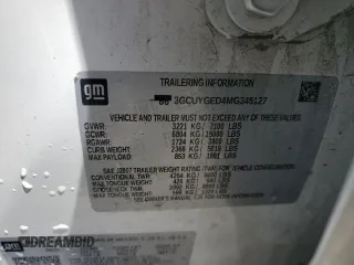 2021 Chevrolet Silverado 1500 LTZ with VIN 3GCUYGED4MG345127, listed as a Copart auction lot 52235175 with 84,007 mi miles and Salvage Title. Bid and sale history available at DreamBid. Image 12.