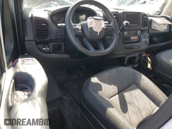2023 Ram ProMaster Cargo with VIN 3C6MRVJG0PE514388, listed as a Copart auction lot 50252345 with Not Provided miles and Salvage Title. Bid and sale history available at DreamBid. Image 8.