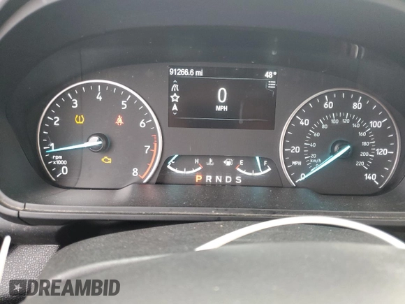 2018 Ford EcoSport SES with VIN MAJ6P1CL1JC198949, listed as a Copart auction lot 42748455 with 91,266 mi miles and Salvage Title. Bid and sale history available at DreamBid. Image 9.
