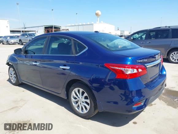 2019 Nissan Sentra SV with VIN 3N1AB7AP3KL614567, listed as a IAAI auction lot 41723674 with 98,971 mi miles and . Bid and sale history available at DreamBid. Image 3.