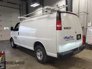 2017 Chevrolet Express Cargo Van with VIN 1GCWGAFF7H1283557, listed as a IAAI auction lot 42161264 with 169,052 mi miles. Bid and sale history available at carsss.com. Image 1.