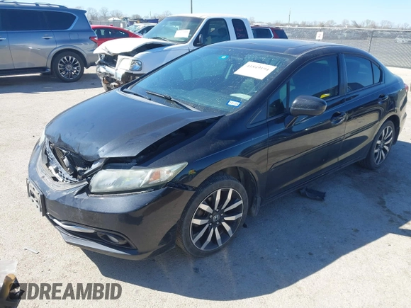 2015 Honda Civic Sedan EX-L with VIN 2HGFB2F90FH546082, listed as a IAAI auction lot 41849194 with 121,161 mi miles. Bid and sale history available at carsss.com. Image 2.