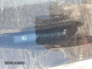 2014 Lexus IS 250 with VIN JTHBF1D26E5019024, listed as a Copart auction lot 55528605 with Not Provided miles and Salvage Title. Bid and sale history available at DreamBid. Image 12.