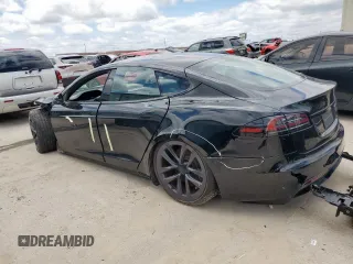 2024 Tesla Model S with VIN 5YJSA1E50RF539569, listed as a Copart auction lot 55690955 with Not provided miles and Salvage title. Bid and sale history available at DreamBid. Image 2.