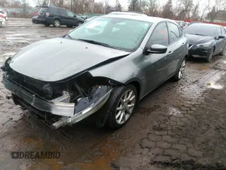 2013 Dodge Dart SXT with VIN 1C3CDFBA7DD117457, listed as a IAAI auction lot 41729302 with 123,422 mi miles. Bid and sale history available at carsss.com. Image 2.