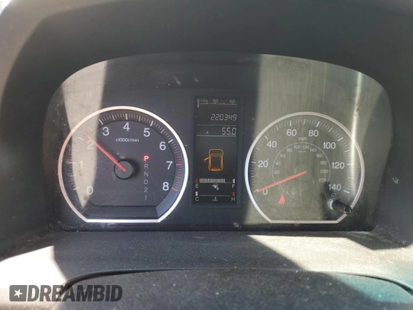 2008 Honda CR-V EX with VIN 5J6RE48548L015279, listed as a Copart auction lot 48814385 with 220,349 mi miles and Salvage Title. Bid and sale history available at carsss.com. Image 9.