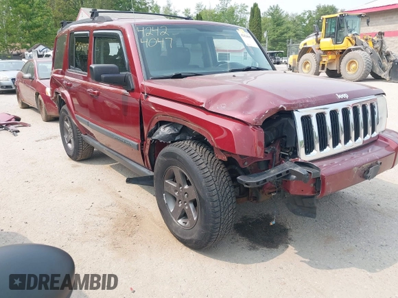 2008 Jeep Commander Sport with VIN 1J8HG48N98C203848, listed as a IAAI auction lot 42424047 with 119,272 mi miles and . Bid and sale history available at DreamBid. Image 1.