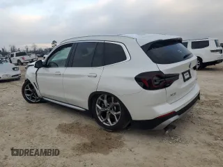 2022 BMW X3 xDrive30i with VIN 5UX53DP07N9M13593, listed as a Copart auction lot 44557635 with Not Provided miles and Salvage Title. Bid and sale history available at DreamBid. Image 2.