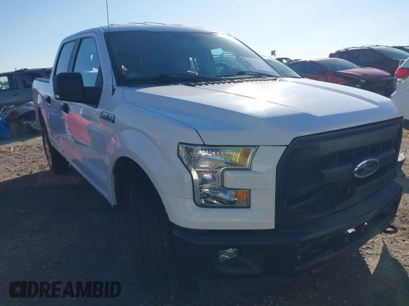 2017 Ford F-150 XL with VIN 1FTEW1EF7HKE40434, listed as a IAAI auction lot 41635157 with 122,338 mi miles. Bid and sale history available at carsss.com. Image 1.
