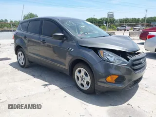 2018 Ford Escape S with VIN 1FMCU0F7XJUA16377, listed as a IAAI auction lot 42080136 with 81,060 mi miles and . Bid and sale history available at carsss.com. Image 1.