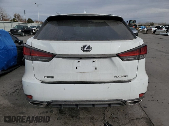 2021 Lexus RX 350 F Sport with VIN 2T2YZMDA9MC263436, listed as a Copart auction lot 70802402 with 18,069 mi miles and . Bid and sale history available at DreamBid. Image 6.