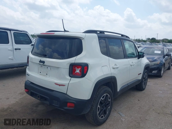 2016 Jeep Renegade Trailhawk with VIN ZACCJBCT7GPD02904, listed as a IAAI auction lot 42162503 with 133,511 mi miles and . Bid and sale history available at carsss.com. Image 4.