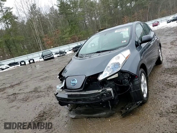 2013 Nissan LEAF SV with VIN 1N4AZ0CP3DC421675, listed as a Copart auction lot 45648375 with 40,437 mi miles and Salvage Title. Bid and sale history available at carsss.com. Image 10.