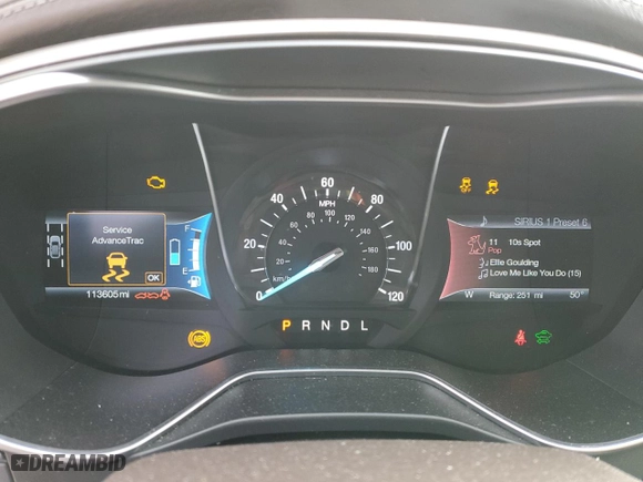 2017 Ford Fusion Energi Titanium with VIN 3FA6P0SU2HR197891, listed as a Copart auction lot 48132895 with 113,605 mi miles and Salvage Title. Bid and sale history available at carsss.com. Image 9.