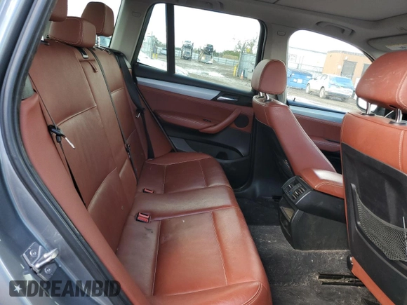 2012 BMW X3 28i with VIN 5UXWX5C55CL725394, listed as a Copart auction lot 48235345 with 132,791 mi miles and Salvage Title. Bid and sale history available at DreamBid. Image 11.