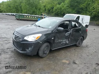 2019 Mitsubishi Mirage ES z VIN ML32F3FJ8KHF15931, wystawiony jako Copart lot #58038595 z przebiegiem 121 839 mil mil oraz Szkoda całkowita • Salvage title. Historia ofert i sprzedaży dostępna na DreamBid. Obrazek 1.