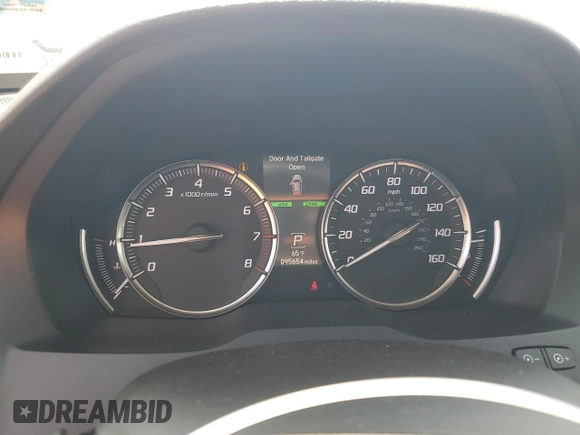 2017 Acura MDX Technology z VIN 5FRYD4H53HB025873, wystawiony jako Copart lot #53134205 z przebiegiem 95 654 mil mil oraz Szkoda całkowita • Salvage title. Historia ofert i sprzedaży dostępna na DreamBid. Obrazek 9.