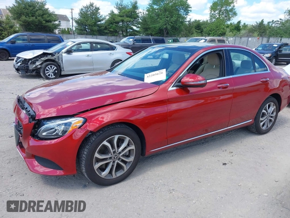 2017 Mercedes-Benz C 300 with VIN 55SWF4KB4HU220400, listed as a IAAI auction lot 42205626 with 29,313 mi miles and . Bid and sale history available at DreamBid. Image 2.
