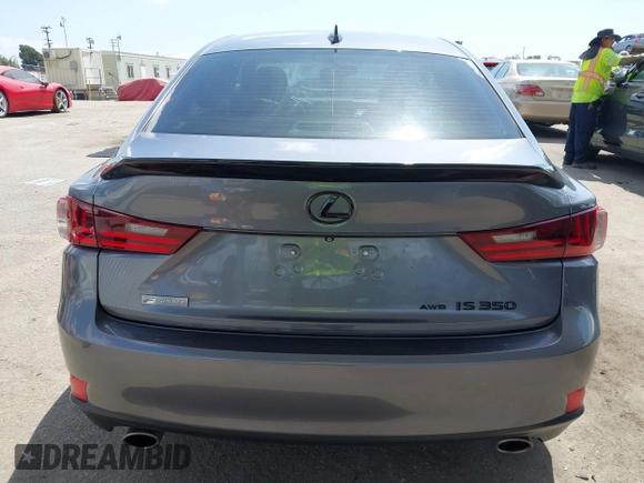 2015 Lexus IS 350 with VIN JTHCE1D28F5006381, listed as a IAAI auction lot 41953698 with 127,688 mi miles and . Bid and sale history available at DreamBid. Image 17.