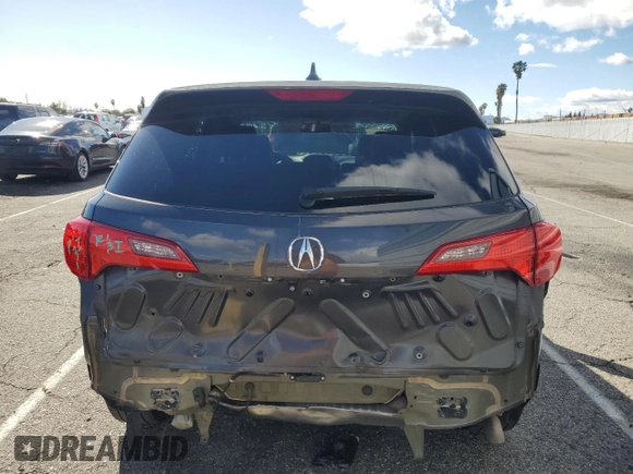 2015 Acura RDX with VIN 5J8TB3H36FL018373, listed as a Copart auction lot 48823635 with 34,428 mi miles and Salvage Title. Bid and sale history available at carsss.com. Image 6.