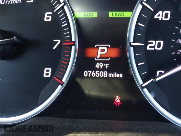 2020 Acura TLX with VIN 19UUB1F3XLA009341, listed as a IAAI auction lot 41702804 with 76,508 mi miles. Bid and sale history available at carsss.com. Image 16.