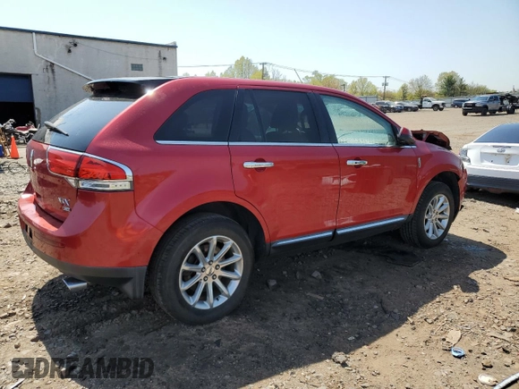 2011 Lincoln MKX with VIN 2LMDJ8JK8BBJ18778, listed as a Copart auction lot 49262603 with 138,458 mi miles and Salvage Title. Bid and sale history available at carsss.com. Image 3.