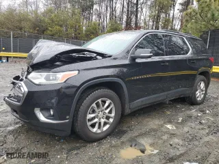2021 Chevrolet Traverse LT Leather with VIN 1GNERHKW1MJ165316, listed as a Copart auction lot 44176185 with 89,211 mi miles and Salvage Title. Bid and sale history available at carsss.com. Image 1.