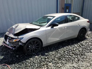 2025 Mazda 3 S Select Sport with VIN 3MZBPABM0SM466678, listed as a Copart auction lot 51999145 with 848 mi miles and Non Repairable. Bid and sale history available at carsss.com. Image 1.