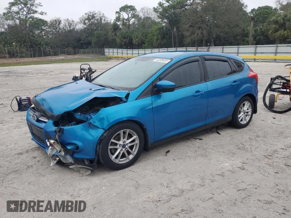 2014 Ford Focus SE with VIN 1FADP3K2XEL360126, listed as a Copart auction lot 42309495 with 134,337 mi miles and Salvage Title. Bid and sale history available at carsss.com. Image 1.