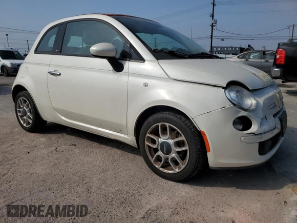 2015 FIAT 500 Pop with VIN 3C3CFFDR2FT562005, listed as a Copart auction lot 64523215 with 59,559 mi miles and Clean title. Bid and sale history available at DreamBid. Image 4.