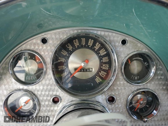 1957 Ford Thunderbird with VIN D7FH182410, listed as a Copart auction lot 77671374 with 319 mi miles and Salvage Title. Bid and sale history available at DreamBid. Image 9.