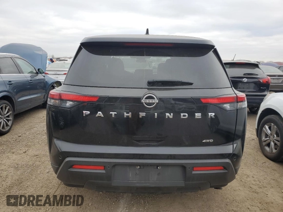 2022 Nissan Pathfinder S with VIN 5N1DR3AC3NC224298, listed as a Copart auction lot 82920974 with 37,515 mi miles and Salvage title. Bid and sale history available at DreamBid. Image 6.