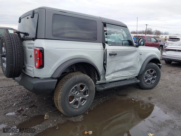 2024 Ford Bronco Big Bend with VIN 1FMDE7AH8RLA22500, listed as a IAAI auction lot 41725517 with 3,176 mi miles. Bid and sale history available at carsss.com. Image 4.