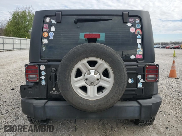 2017 Jeep Wrangler Sport with VIN 1C4AJWAG1HL618454, listed as a Copart auction lot 50206695 with 90,324 mi miles and Salvage Title. Bid and sale history available at DreamBid. Image 6.