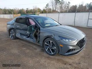 2023 Hyundai Sonata SEL Plus with VIN KMHL44J25PA276957, listed as a IAAI auction lot 41526596 with 38,496 mi miles. Bid and sale history available at carsss.com. Image 1.